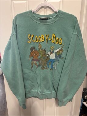 Scooby-Doo Graphic Crewneck Sweater - Teal Green